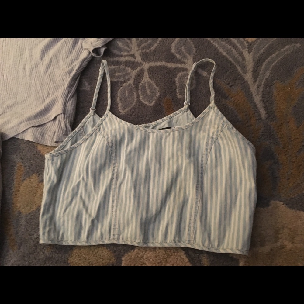 Urban Outfitters BDG chambray crop top